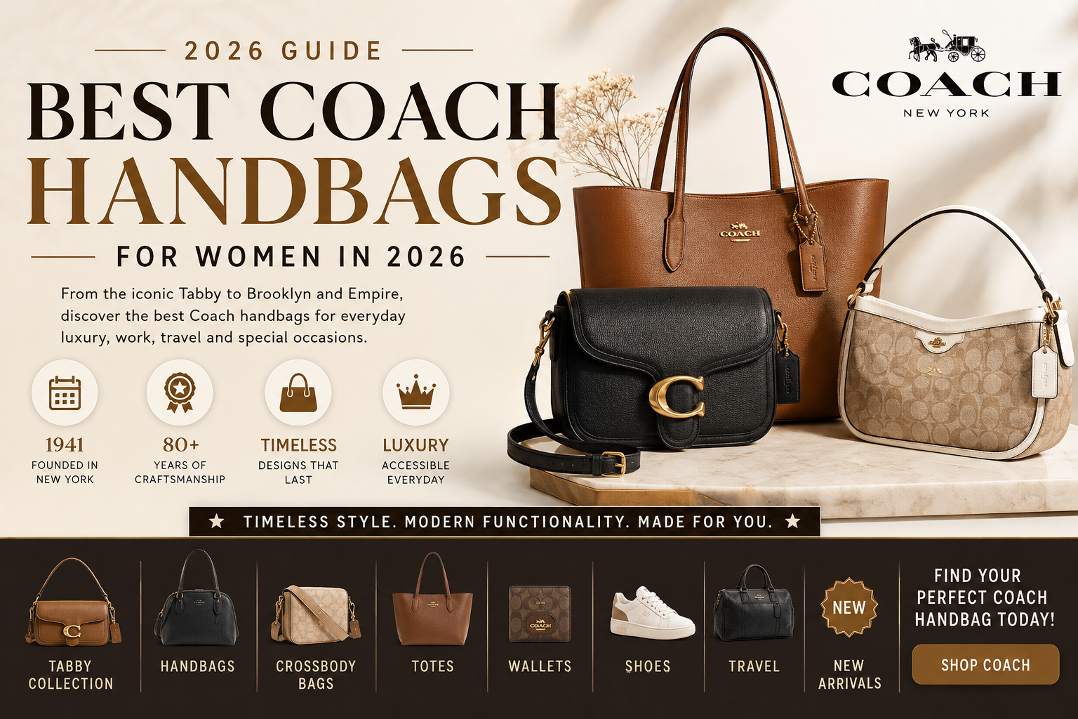 Best Coach Handbags for Women in 2026: Top Styles Worth Buying